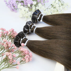 Extensiones de Cabello Humano Natural con Punta Plana de Queratina, 100% Virgen, de <span class=keywords><strong>Alta</strong></span> Calidad, al por Mayor - Product Image 5