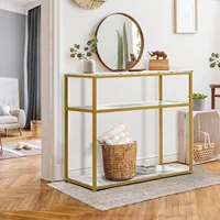 Table console en bois moderne et écologique de luxe pour salon et entrée, meubles pour la maison
