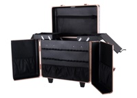 Rolling Horse Beauty Box Boîte de toilettage pour chevaux animaux avec 2 roues et poignée télescopique