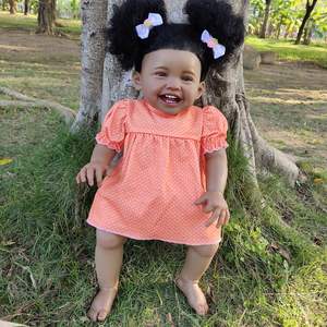 Poupée Reborn Noire en Silicone R&B Chucky Finished Newborn Muecas, modèle de jouet en peluche afro-américain pour fille - Product Image 3