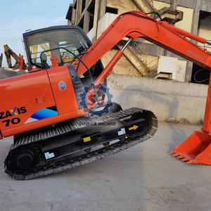 Excavatrice d'occasion Hitachi Zx70 7 tonnes, mini-excavatrice sur chenilles Zx55 en bon état, HITACHI Zx70 Zx55H à vendre - Product Image 2