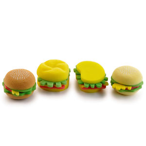 Customized Creative Bath Sponge in Hamburger Cake Fruit Macaron Ice Cream Shapes Long Body Brush Made of Bristle - Product Image 3