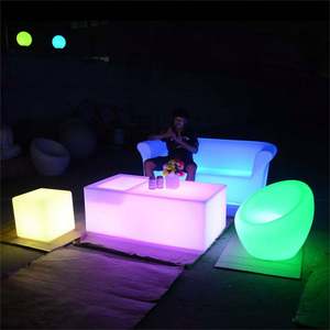 Bon marché boîte de nuit moderne ktv restaurant <span class=keywords><strong>bar</strong></span> led fauteuil lumineux éclairer canapé simple - Product Image 5