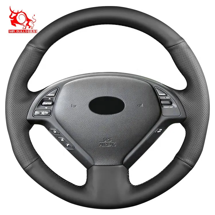 new car Hand stitch heated Steering Wheel Cover for Infiniti IPL G Coupe G37 Convertible G35 Sedan