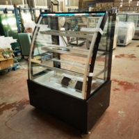Vitrine réfrigérée commerciale pour gâteaux de 0,9 m, vitrine en verre, armoire en marbre pour boulangerie, café, hôtel