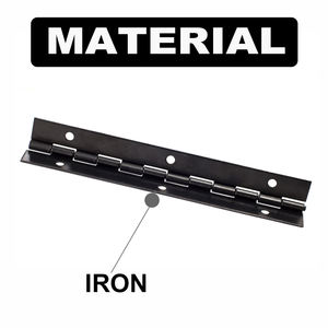 6インチピアノヒンジ連続隠し隠し黒鉄鋼経済的なオフセット小さなシングルラップピアノヒンジ - Product Image 4