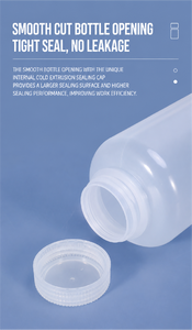 Botella de reactivo sellada transparente de plástico PP para subenvasado de muestras en <span class=keywords><strong>polvo</strong></span>, boca ancha con escala, resistente a altas temperaturas, 5 ml - Product Image 6