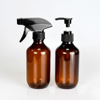 Bouteille de shampooing en plastique ronde et colorée de 300 ml et 500 ml avec pompe et pulvérisateur pour le nettoyage de la voiture et de la maison
