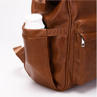 BSCI usine étanche à l'humidité tire-lait sac à dos PU couche sac à couches pour le travail de la mère en plein air bébé allaitement et sac à langer