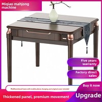 Table de Mahjong Électrique Entièrement Automatique et Silencieuse OEM, Pliable, Double Usage (Mahjong Américain et Jeux de Hasard), Vente en Gros