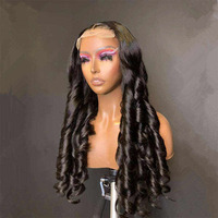 Peluca de Cabello Humano Vietnamita Virgen SDD, Rizos Voluminosos, Densidad 250%, Sin Pegamento, Lista para Usar, Encaje Frontal HD 13x6, Precortada y Predecolorida
