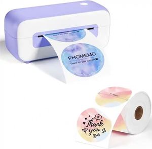 Phomemo เครื่องพิมพ์ฉลากทรงกลมขนาดเล็กสำหรับ PM-241-BT/ D520-BT/ PM-246S เครื่องพิมพ์ฉลากการจัดส่งแบบพกพา - Product Image 6