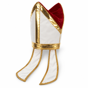 <span class=keywords><strong>Chapeau</strong></span> <span class=keywords><strong>de</strong></span> Mitré <span class=keywords><strong>de</strong></span> <span class=keywords><strong>Pape</strong></span> en Peluche Blanc Doré Personnalisé pour Adulte, Réglable, pour Costume Religieux, Fête, Spectacle Scénique, Vente en Gros - Product Image 4