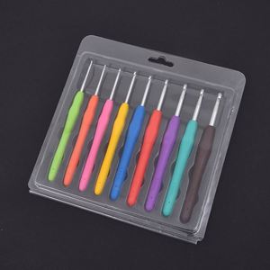 Agujas de ganchillo con mango de goma de 2,0-10,0mm, tejido de punto, herramientas de costura de hilo artesanal, agujas de tejer de ganchillo - Product Image 2