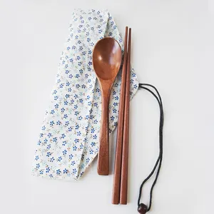 Set peralatan makan bambu nanmu, ramah perjalanan, Set alat makan dapur & meja