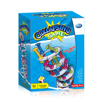 Jeu de société interactif pour fête de famille, défi de l'équilibre des pingouins, construction de tours, blocs de construction en plastique, jeu de table pour filles
