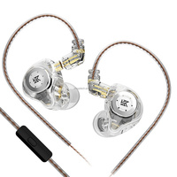 Écouteurs intra-auriculaires professionnels KZ EDX PRO, un seul transducteur dynamique, casque audio stéréo, câble détachable, prise jack 3,5 mm