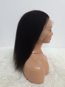 Promotion Letsfly 24$ Perruques Bob Full Lace Frontal 13x4 Yaki Kinky Straight 100% Cheveux Humains 12-16 pouces Haute Qualité - Product Image 5