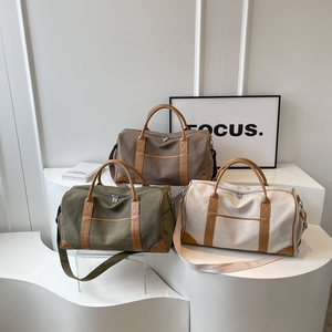 Bolsa de lona grande, duradera, de fin de semana, para la noche, compartimento para llevar en el gimnasio, deportes, bolsa de viaje, bolsa de lona - Product Image 5