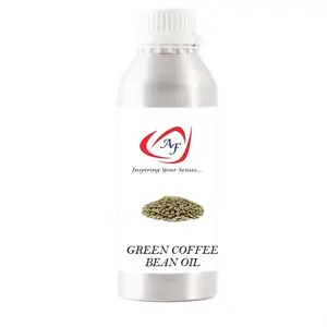 जैविक हरी कॉफी की फलियों तेल 100% शुद्ध ठंड दबाया वाहक तेलों