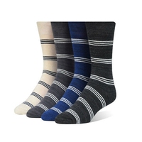 Chaussettes classiques pour hommes Chaussettes anglaises Chaussettes de costume pour hommes Logo personnalisé