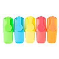Mini bolígrafo resaltador de Color enlatado creativo diseño plano marca clave estudiante dibujo Graffiti pluma PP plástico varios colores