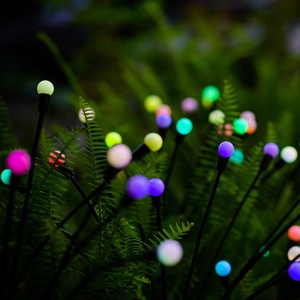 Lumières de jardin solaires de décoration de voie Starburst se balançant quand le vent souffle des lumières solaires lumière multicolore décorative extérieure - Product Image 3