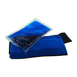 שנגחאי שיאי עטיפת חבילת קרח ג'ל לשימוש חוזר, 2 חבילות ג'ל עם כיסוי, טיפול קר חם לפציעות ספורט