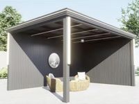 Pergola de jardin de haute qualité en alliage d'aluminium de luxe, revêtement en poudre, pour balcon et extérieur