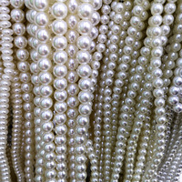 Perles ABS de marque, haute brillance, rondes, à trou droit et semi-perforées, non poreuses, accessoires pour la confection de bijoux, matériel DIY, anti-perles, vente en gros