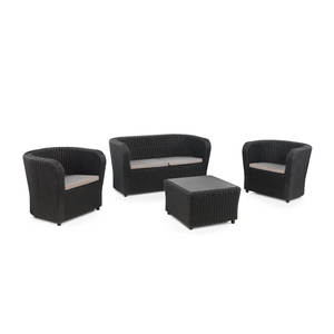 Set Divano e Tavolo Nova Comfort con Contenitore, Set da Giardino in Plastica Riciclata, Arredamento da Giardino Contemporaneo - Product Image 2