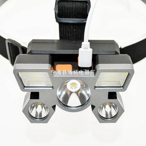 Headlamp 5 Led Light Sources Rechargeable 2000 MAh Adjustable Band Outdoor Camping Fishing - Product Image 3