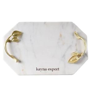 Plateau décoratif de luxe moderne fantaisie d'acier inoxydable pour des hôtels - Product Image 1