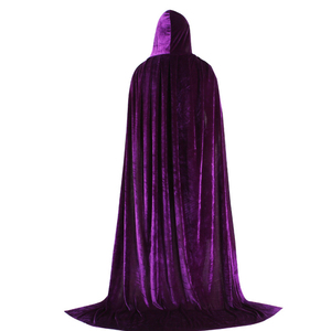 Capa de Diablo con Capucha, Larga, de Terciopelo Ecológico, Disfraz de Halloween para Adultos, Disfraces de Cosplay de Navidad - Product Image 5