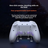 Manette de jeu sans fil EasySMX X20 avec déclencheurs Hall à double mode + Joystick Hall détachable + Touches entièrement mécaniques + Éclairage RGB