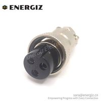Conector de Panel de Cable Macho a Prueba de Agua, Conector de 220V, 20A, GX16, Enchufe de Aviación Hembra, para Conectores Circulares