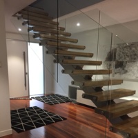 DAIYA verre kits de garde-corps d'escalier escaliers stockage avec balustrade en verre trempé en forme de u escaliers
