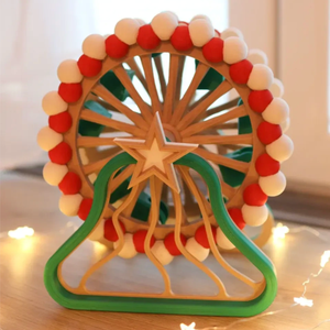 Adorno Navideño de Rueda de la Fortuna Impreso en 3D Personalizado Oddcraft, Juguete Coleccionable Novedoso, OEM y ODM Disponibles - Product Image 3