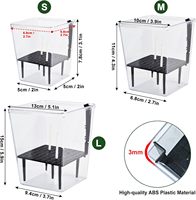 Pot de fleurs transparent pour jardin, pot à plantes en plastique auto-arrosant, pots transparents pour plantes d'intérieur