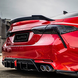 YOFER Style Rear Trunk Lid Spoiler Wing for Toyota Camry SE XSE Sport Model 2018-2023 Glossy Black Tailgate <b>Splitter</b> Trim Kit - Product Image 5