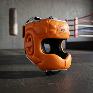 WARPRO INDUSTRY MMA ที่ครอบฟันสำหรับชกมวย ทำจากหนัง ปรับได้ ทนทาน พร้อมที่ครอบแก้ม คาง และหู (รุ่น WI-BMG-02) - Product Image 5