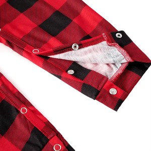 Envío de la gota Conjuntos a juego de la familia Conjuntos de pijamas de Navidad Plaid Impreso Pjs Pijamas familiares Conjuntos de Navidad - Product Image 5