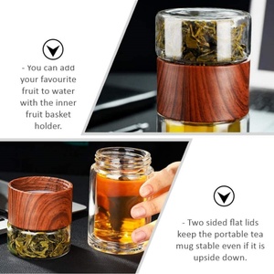 Customizable Tea Infuser <b>Water</b> <b>Bottle</b> BPA Free Borosilicate Cup Gym Sports Portable Glass Drinking <b>Water</b> <b>Bottle</b> With <b>Filter</b> - Product Image 4