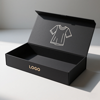 Fourniture d'emballages personnalisés pour boutique de t-shirts habits et vêtements, boîte cadeau biodégradable au détail avec logo personnalisé, en carton