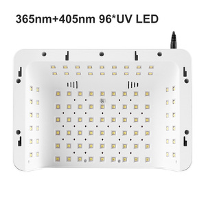 Lámpara de manicura para uñas, 380W, secador de secado rápido para uñas de Gel, 96 cuentas de lámpara, 4 temporizadores, Sensor automático, luz UV, salón de casa, herramienta de Arte de uñas - Product Image 3