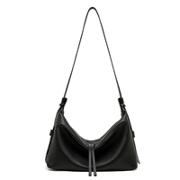 Sac à bandoulière en cuir pleine fleur sur mesure, grande capacité, style architectural minimaliste, décontracté, pour le travail, pour femme