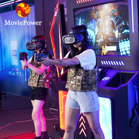 Vr Simulator Ride Realidad virtual 2 jugadores PVE Shooting Interactive Amusement Park Kid Ride Juego de disparos para Centro Comercial