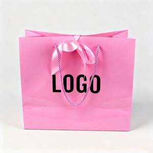 Sac cadeau en papier d'art blanc écologique personnalisé de luxe avec poignée en ruban pour l'emballage durable des vêtements avec impression numérique - Product Image 2