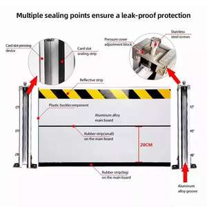 빠른 설치 가정용 차고문 홍수 방지 모듈형 알루미늄 차수판 / 차수벽 - Product Image 5