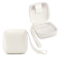 Tas Penyimpanan Kabel Perjalanan Desain Mini Puffy Baru, Tahan Air, Organizer Aksesoris Teknologi Digital Elektronik, Kantong Pembawa